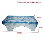 Transparent resin glacier bar counter table custom hotel living room home tea table high-end luminous island design