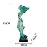 Abstract Transparent Resin Art Ornament Hotel Sales Office Clubhouse Floor Sculpture Home Living Room Entrance Decoration