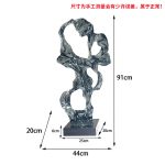 Modern abstract large transparent resin sculpture the Taihu Lake stone decoration hotel sales office sample room soft decoration handicraft