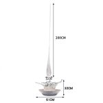 Transparent resin water droplet spray sculpture hotel large floor decoration villa living room entrance decoration art hanging decoration