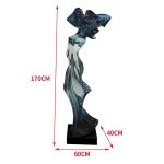 Abstract Transparent Resin Art Ornament Hotel Sales Office Clubhouse Floor Sculpture Home Living Room Entrance Decoration