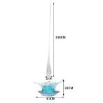 Transparent resin water droplet spray sculpture hotel large floor decoration villa living room entrance decoration art hanging decoration