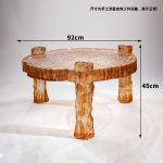 Transparent resin glacier bar counter table custom hotel living room home tea table high-end luminous island design