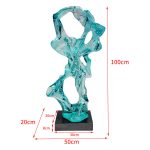 Modern abstract large transparent resin sculpture the Taihu Lake stone decoration hotel sales office sample room soft decoration handicraft