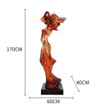 Abstract Transparent Resin Art Ornament Hotel Sales Office Clubhouse Floor Sculpture Home Living Room Entrance Decoration