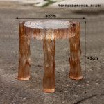 Transparent resin glacier bar counter table custom hotel living room home tea table high-end luminous island design