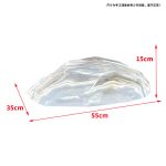 Transparent resin luminous landscape stone sculpture villa courtyard hotel pool model room floor soft decoration ornament