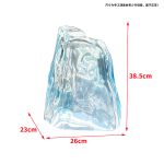 Transparent resin luminous landscape stone sculpture villa courtyard hotel pool model room floor soft decoration ornament