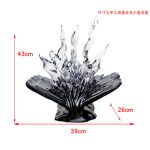 Modern Creative Abstract Ornaments Hotel Sales Office Villa Living Room Transparent Resin Sculpture Entrance Art Decoration