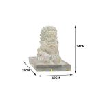 Transparent gold foil lion landing ornament Pixiu tie horse stake pillar Hotel sales office Villa wealth attraction Town house sculpture