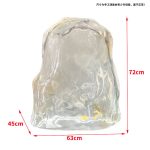 Transparent resin luminous landscape stone sculpture villa courtyard hotel pool model room floor soft decoration ornament