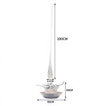 Transparent resin water droplet spray sculpture hotel large floor decoration villa living room entrance decoration art hanging decoration