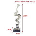Creative model room, transparent resin sculpture, living room, desktop home, entrance niche, vertical high ornament, abstract decoration