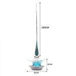 Transparent resin water droplet spray sculpture hotel large floor decoration villa living room entrance decoration art hanging decoration