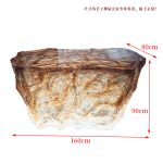 Transparent resin luminous crystal island, light luxury home dining table, ice cubes, stones, high-end feeling, hotel reception bar, front desk