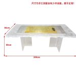Transparent resin glacier bar counter table custom hotel living room home tea table high-end luminous island design