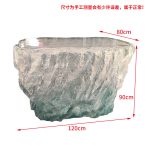 Transparent resin luminous crystal island, light luxury home dining table, ice cubes, stones, high-end feeling, hotel reception bar, front desk