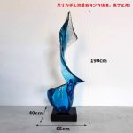 Abstract Transparent Resin Art Ornament Hotel Sales Office Clubhouse Floor Sculpture Home Living Room Entrance Decoration