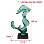 Abstract Transparent Resin Art Ornament Hotel Sales Office Clubhouse Floor Sculpture Home Living Room Entrance Decoration