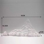 Modern Creative Transparent Resin Rockery Sculpture Hotel Lobby Sales Office Landscape Ornaments Ice and Snow Mountain Floor Decoration