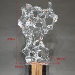 Modern abstract large transparent resin sculpture the Taihu Lake stone decoration hotel sales office sample room soft decoration handicraft