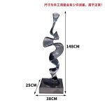 Creative model room, transparent resin sculpture, living room, desktop home, entrance niche, vertical high ornament, abstract decoration