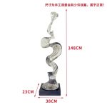 Creative model room, transparent resin sculpture, living room, desktop home, entrance niche, vertical high ornament, abstract decoration