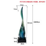 Abstract Transparent Resin Art Ornament Hotel Sales Office Clubhouse Floor Sculpture Home Living Room Entrance Decoration