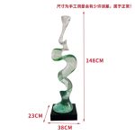 Creative model room, transparent resin sculpture, living room, desktop home, entrance niche, vertical high ornament, abstract decoration