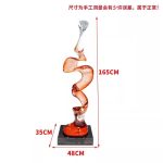 Creative model room, transparent resin sculpture, living room, desktop home, entrance niche, vertical high ornament, abstract decoration