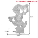 Modern abstract large transparent resin sculpture the Taihu Lake stone decoration hotel sales office sample room soft decoration handicraft