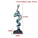 Creative model room, transparent resin sculpture, living room, desktop home, entrance niche, vertical high ornament, abstract decoration