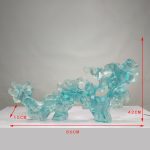 Modern abstract large transparent resin sculpture the Taihu Lake stone decoration hotel sales office sample room soft decoration handicraft