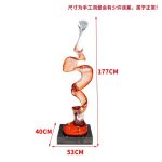 Creative model room, transparent resin sculpture, living room, desktop home, entrance niche, vertical high ornament, abstract decoration