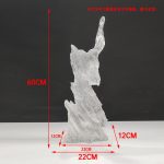 Modern abstract large transparent resin sculpture the Taihu Lake stone decoration hotel sales office sample room soft decoration handicraft