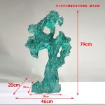 Modern abstract large transparent resin sculpture the Taihu Lake stone decoration hotel sales office sample room soft decoration handicraft