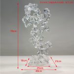 Modern abstract large transparent resin sculpture the Taihu Lake stone decoration hotel sales office sample room soft decoration handicraft