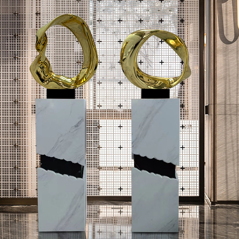 Modern minimalist creative sculpture fiberglass...