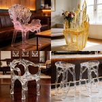 Light Luxury Creative Transparent Chair Hotel Restaurant Villa Home Furnishings High end Original Design Art Backrest Armrest Dining Chair