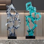 Modern abstract transparent resin sculpture decoration hotel villa home living room porch the Taihu Lake lake stone decoration crafts