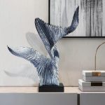 Modern Creative Transparent Resin Sculpture Hotel Sales Office TV Cabinet Living Room Entrance Soft Decoration Artwork Display