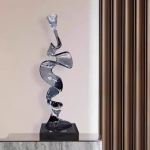 Creative model room, transparent resin sculpture, living room, desktop home, entrance niche, vertical high ornament, abstract decoration