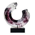 Modern minimalist transparent resin entrance decoration, hotel sales office, clubhouse, home decor, living room decoration, art sculpture