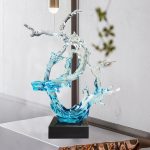 Large scale foam decorations in the lobby and atrium of the hotel, transparent resin sculptures, sales office entrance, floor decorations, art