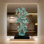 New Chinese abstract transparent resin the Taihu Lake stone sculpture hotel lobby villa courtyard high-end decoration floor decoration