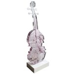 Modern musical instrument ornaments villa bar music table living room transparent resin tabletop decoration sculpture artwork