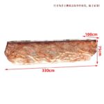Transparent resin luminous crystal island, light luxury home dining table, ice cubes, stones, high-end feeling, hotel reception bar, front desk