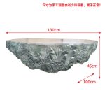 Transparent blue deep ocean tea table, modern light luxury living room, household resin table, high-end art crystal circular tea table