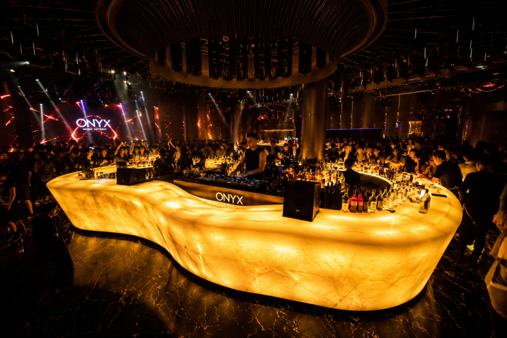 Custom Luminous Bar Counters and Monolithic DJ ...